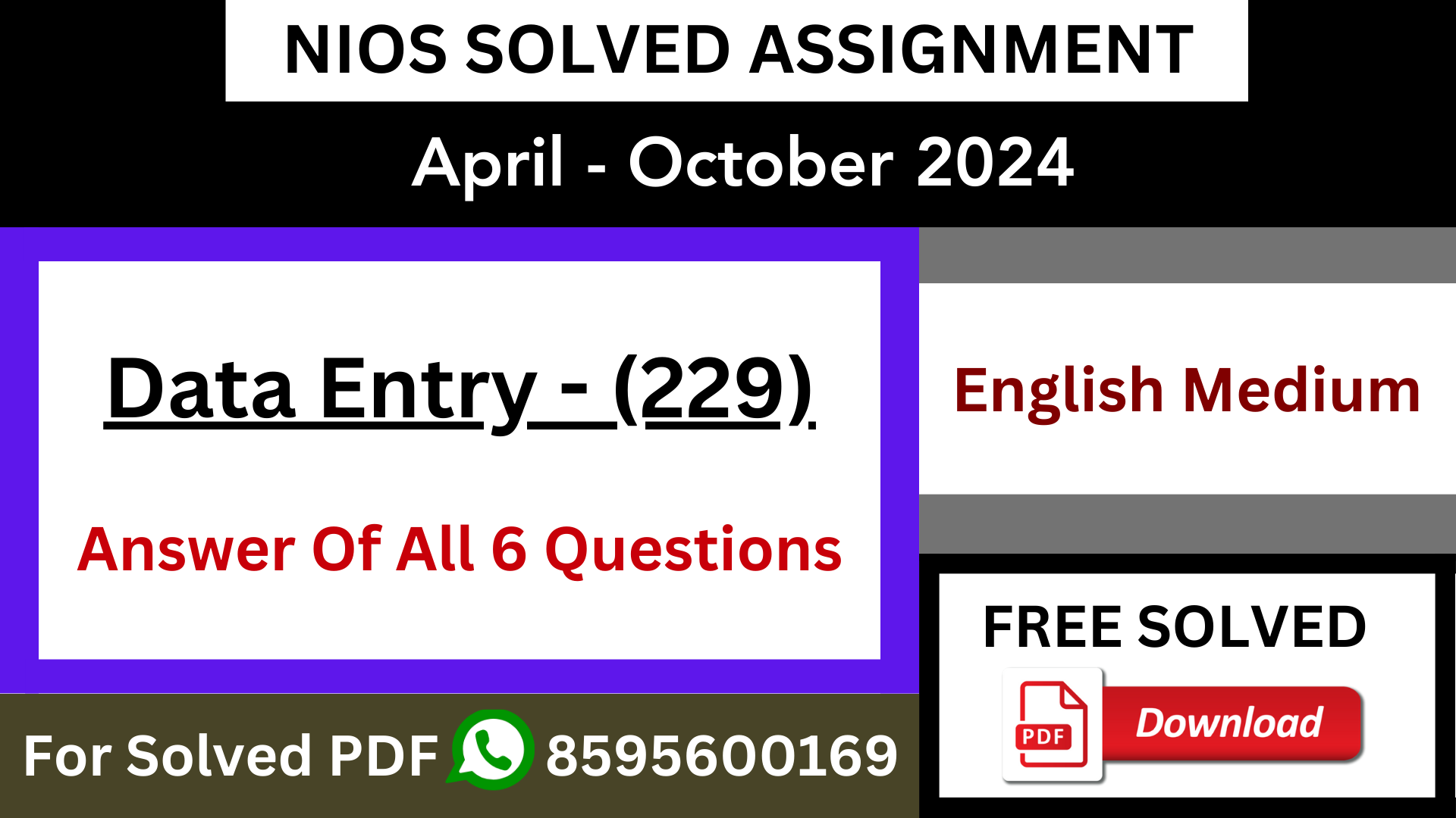 6482 solved assignment pdf